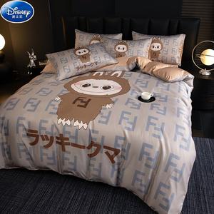 Disney Комплект постельного белья 1,8 м, 4 предмета: пододеяльник 200x230 см, простыня, 2 наволочки, Kakatu