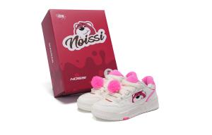 Кроссовки для скейтборда женские низкие Ivory Aurora Pink Qiaodan, цвет Ivory Aurora Pink