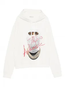 Худи с графическим принтом Ih Nom Uh Nit, белый