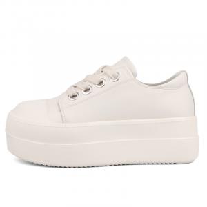 WENPU Женские белые повседневные низкие туфли с устойчивостью к истиранию, цвет White