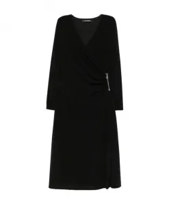 Платье-Халат с застежкой-молнией Karl Lagerfeld, черный