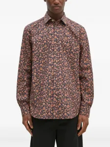 Рубашка с цветочным принтом Paul Smith, синий