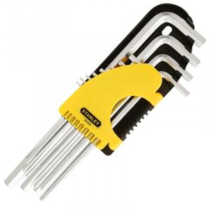 Stanley Набор шестигранных ключей с квадратной головкой, дюймовый размер, набор из 12 предметов 1/16-3/8 дюйма 92-620-23