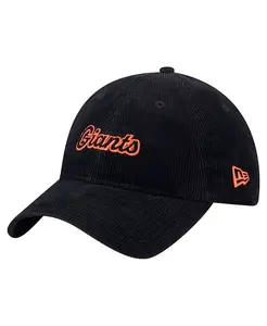 Женская черная регулируемая кепка 9TWENTY San Francisco Giants из вельвета New Era