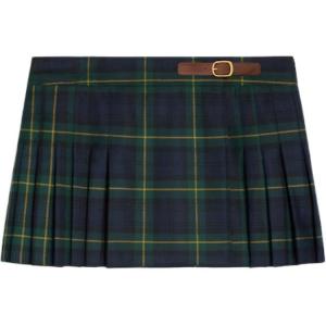 Мини-юбка Checked CELINE, зеленый/синий/желтый