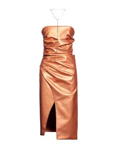 Платье миди Feleppa, оранжево-коричневый