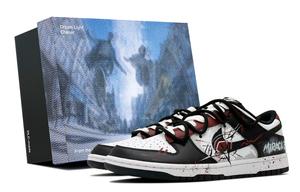 Nike Кроссовки для скейтбординга Dunk, устойчивые к истиранию, низкие, унисекс, черные