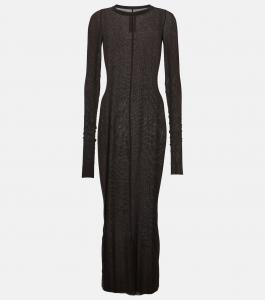Платье миди из джерси Rick Owens, Dark Dust