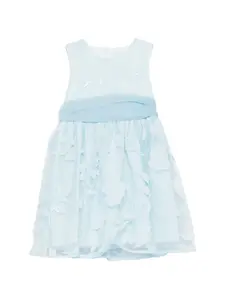 Платье с цветочным бантом Abel & Lula, синий