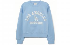 MLB Толстовка los angeles dodgers женская cream blue