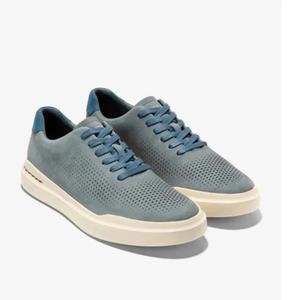 Мужские кроссовки Cole Haan Grandpro Rally Laser Cut, серые, в стиле Lifestyle, ZOGG2356