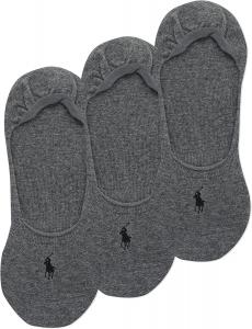 Polo Ralph Lauren мужские носки для классической обуви - набор из 3 пар - легкий хлопок для комфорта с противоскользящей пяткой, Charcoal