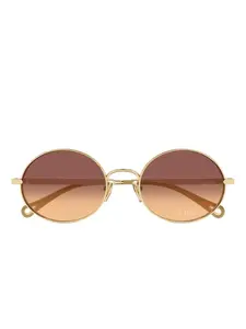 Солнцезащитные очки CH0326S в круглой оправе Chloé, золотистый