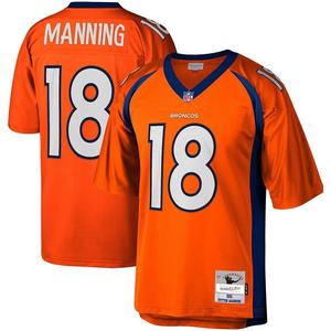 Мужская копия джерси Mitchell & Ness Peyton Manning Orange Denver Broncos Legacy, цвет Den Orange