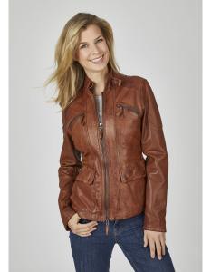 Кожаная куртка 7eleven 'Kandi', коньячный