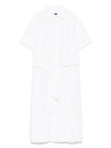 Polo Ralph Lauren льняное платье с поясом, белый