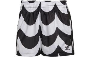 Adidas Originals Шорты Casual Marimekko для женщин черно-белые