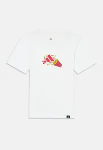 Футболка унисекс с графическим принтом в виде упаковки продуктов. Adidas Performance, White