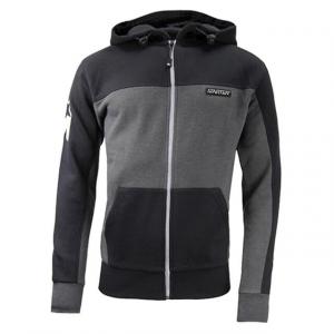 Мужская спортивная куртка с капюшоном на молнии с длинными рукавами cpe00039 антрацитового цвета Starter, черный