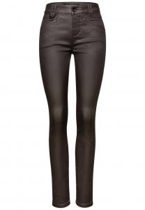 Узкие брюки STREET ONE, темно-коричневый