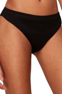 Базовые плавки бикини черного цвета в рубчик Whistles, черный