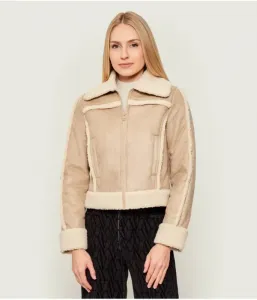 Куртка GJ из искусственной овчины cropped fit Guess Jeans, бежевый