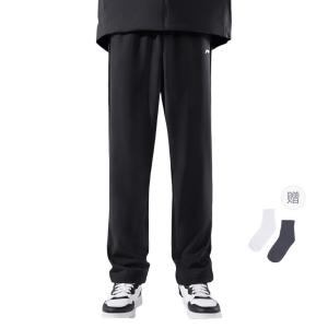 LiNing Утепленные брюки с пуховым наполнителем Мужские Черный, Черный (с носками)