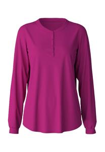 Фавориты темно-синий пижамный топ с воротником-хенли Calida, цвет 256 orchid flower