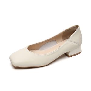 QITUMAUL Женские туфли на высоком каблуке абрикосового цвета [высота каблука 4 см], цвет Apricot[Heel Height 4cm]