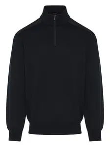 Свитер с полумолнией Paul & Shark, черный