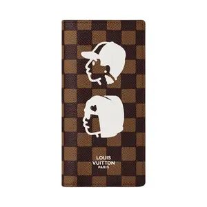 LOUIS VUITTON Кошелек men's brown из коллекции nigo collaboration brazza damier phriendship coated canvas