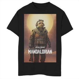 Футболка с графическим изображением и плакатом с изображением персонажа «Звездные войны» для мальчиков 8–20 лет Star Wars, черный