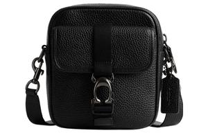 COACH Кожаный фотоаппарат кроссбоди мини мужской черный