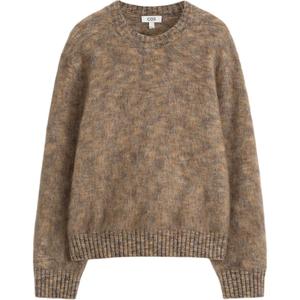 COS Мужской свитер, коричневый, с круглым вырезом, средней жесткости