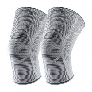 Беговые альпинистские теннисные футбольные бадминтонные баскетбольные фитнес унисекс полиамид эластан силиконовые наколенники ANTA, серо-голубой