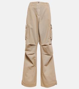 Регулируемые широкие брюки-карго Coperni, бежевый