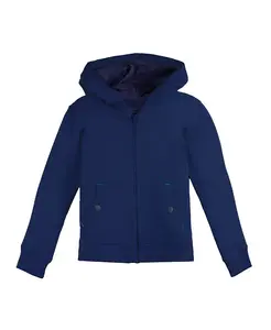 Детская худи с карманом на молнии из органического хлопка Fair Trade Mightly, синий