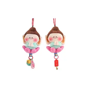 Креативная умиротворяющая радость лотос маленький будда брелок куклы плюшевый кулон 13см высота 77 SEVEN DREAM