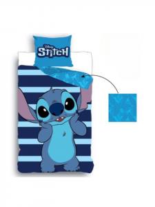 Постельное белье Лило и Стич для маленьких фанатов, синий дизайн, двустороннее постельное белье синего цвета Lilo & Stitch, 140 x 200 см