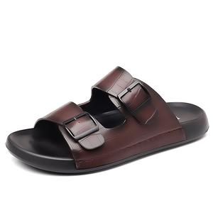 Мужские сандалии-слайдеры из полиуретана с противоскользящей подошвой, устойчивые к истиранию и амортизации BOLE, Burgundy