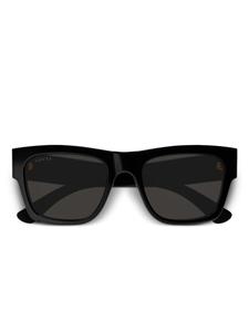 Gucci Eyewear солнцезащитные очки в квадратной оправе, черный