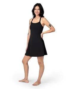 Платье для беременных Stevie Active с борцовкой и кормлением Kindred Bravely, черный