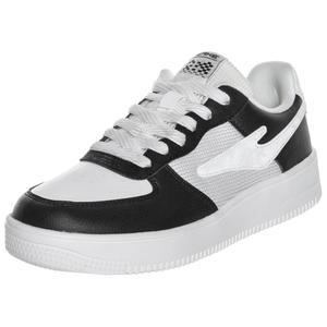 Кеды, скейтборд обувь женская низкая микрокристаллическая белый/орто-черный Erke