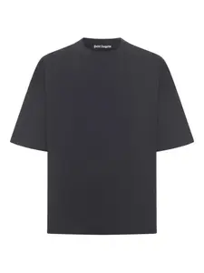Футболка с вышитым логотипом PALM ANGELS, черный