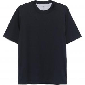 Футболка с круглым вырезом Brunello Cucinelli, синий