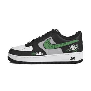 Nike Кроссовки Air Force 1 для скейтбординга, износостойкие, низкие, унисекс, черные