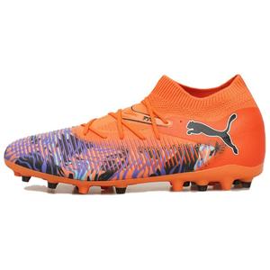 PUMA Футбольные бутсы FUTURE 8 MG Multi Ground с износостойким покрытием для искусственного грунта, мужские, оранжево-черные
