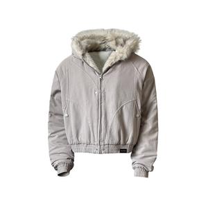 Пуховик Unisex NEVER RULE, оранжевый серый