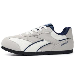 Женские повседневные туфли Warrior с устойчивостью к истиранию низкие серо-белые