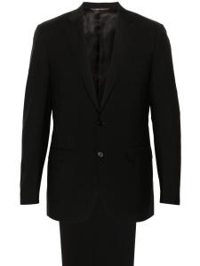 Canali костюм с однобортным пиджаком, черный
